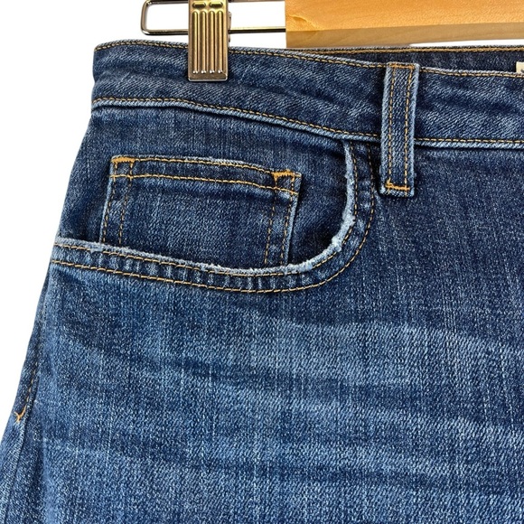 L'AGENCE High Line Skinny High Rise Jeans Dark Blue Fitted Stretchy Cotton Blend - Picture 8 of 16